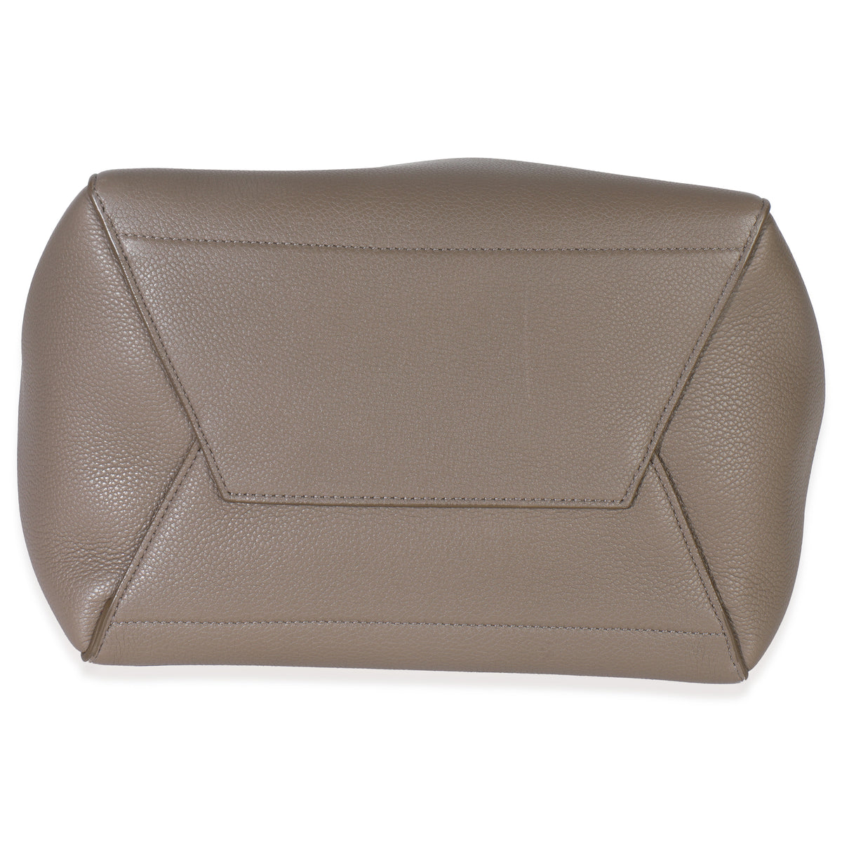 Taupe Soft Grained Calfskin Medium Sangle Bucket Bag