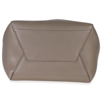 Taupe Soft Grained Calfskin Medium Sangle Bucket Bag