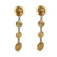 Gold-Plated  Vintage CC Medallion Earrings