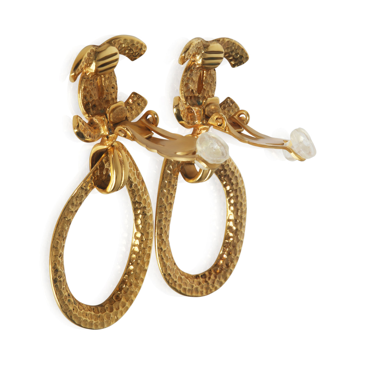 Gold-Plated  Vintage 1996 CC Drop Earrings
