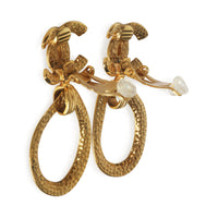Gold-Plated  Vintage 1996 CC Drop Earrings