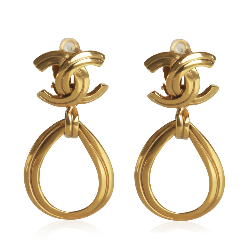 Gold-Plated  Vintage 1996 CC Drop Earrings