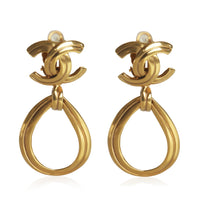 Gold-Plated  Vintage 1996 CC Drop Earrings