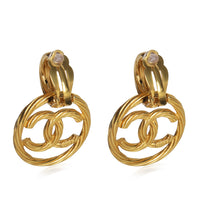 Gold-Plated  Vintage 1993 CC Drop Earrings