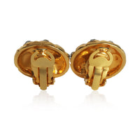Gold-Plated  Vintage Quilted Earrings