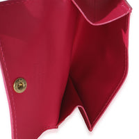Fuschia Monogram Vernis Elise Wallet