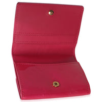 Fuschia Monogram Vernis Elise Wallet