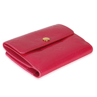 Fuschia Monogram Vernis Elise Wallet
