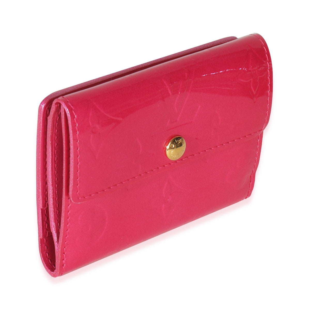 Fuschia Monogram Vernis Elise Wallet