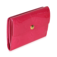 Fuschia Monogram Vernis Elise Wallet