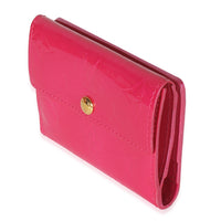 Fuschia Monogram Vernis Elise Wallet