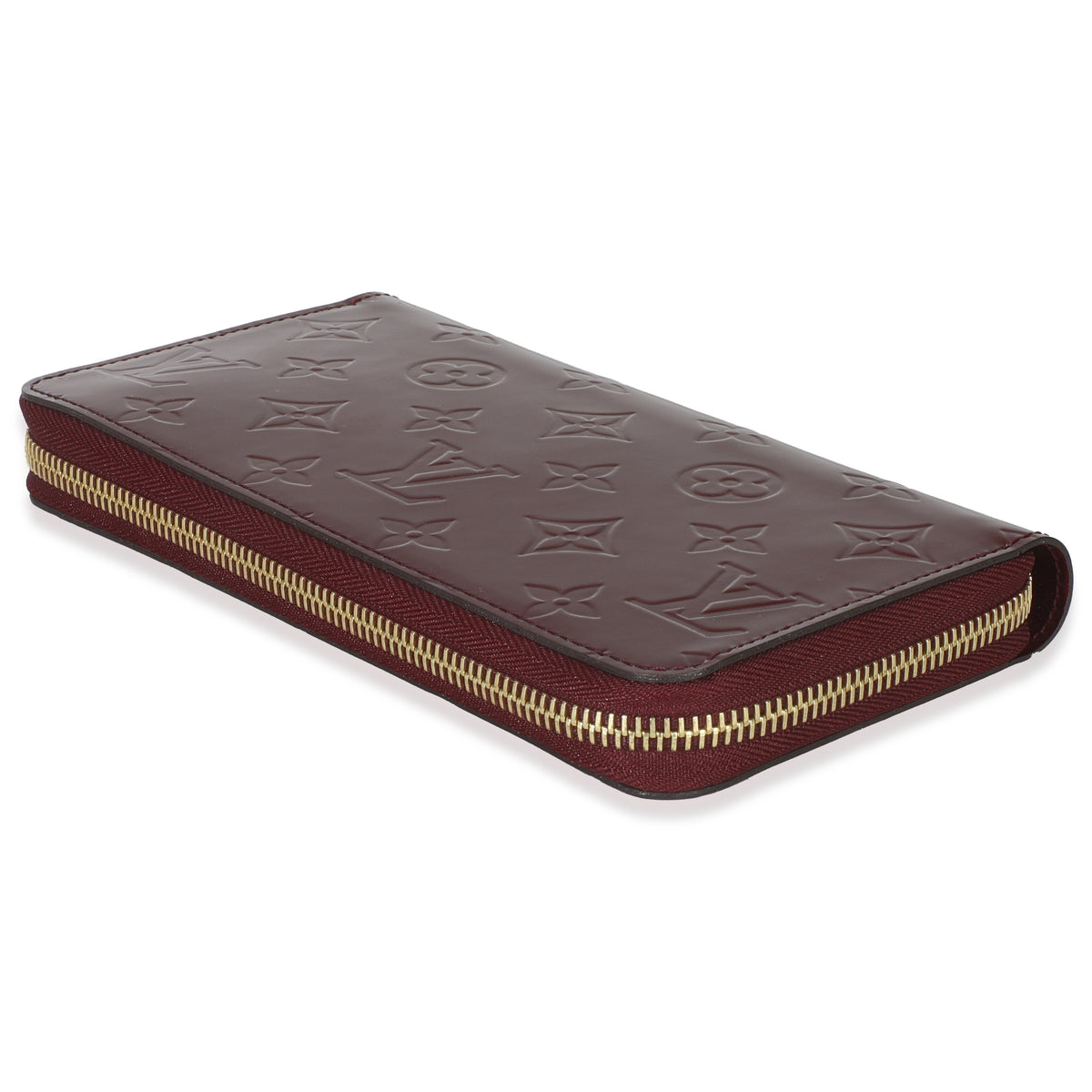 Red Monogram Vernis Zippy Wallet