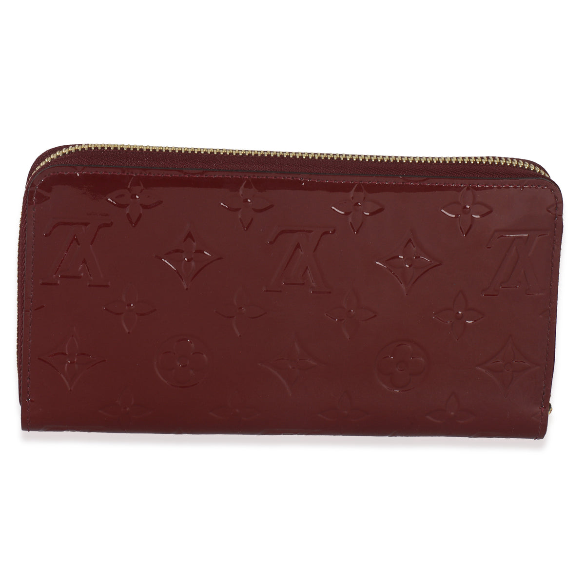 Red Monogram Vernis Zippy Wallet
