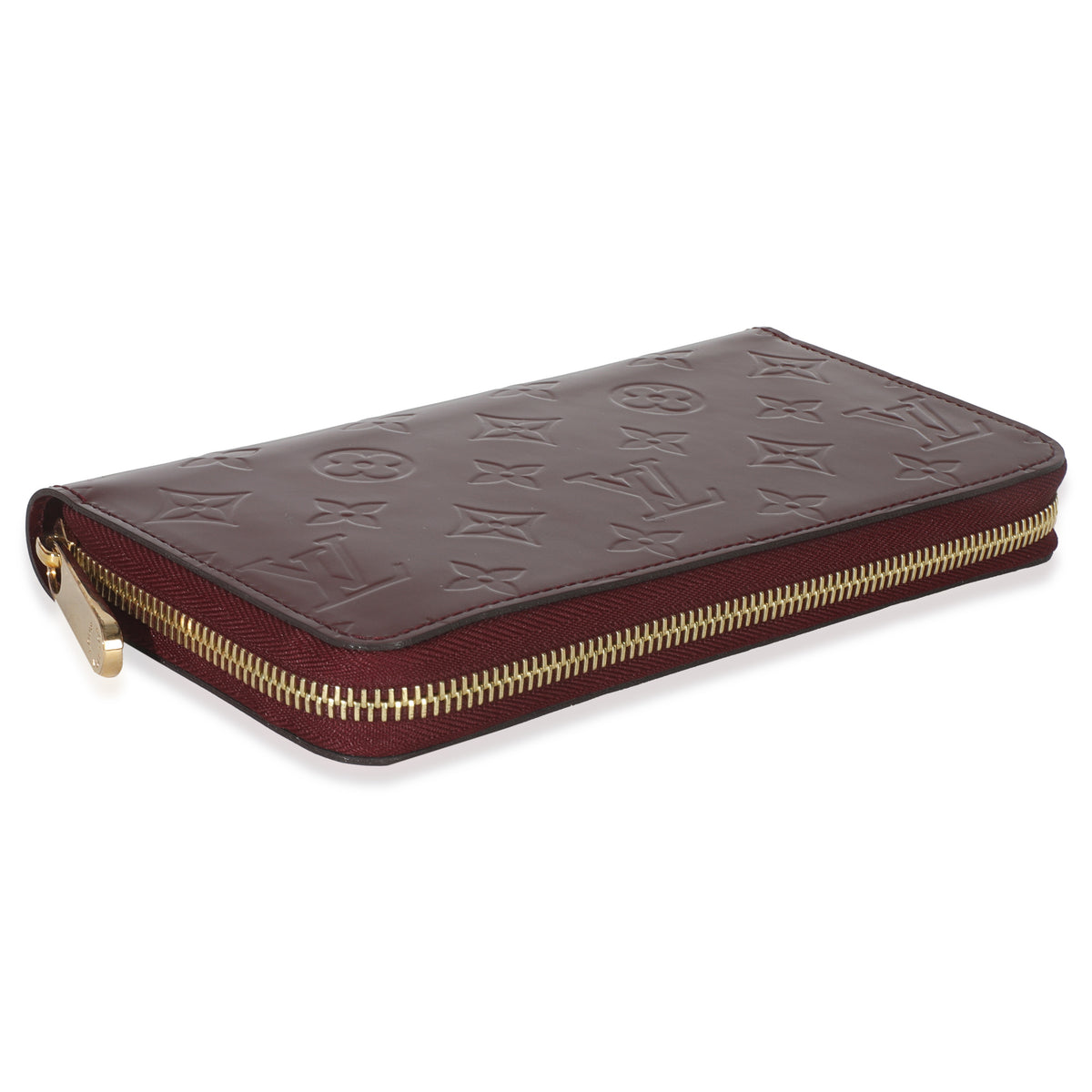 Red Monogram Vernis Zippy Wallet