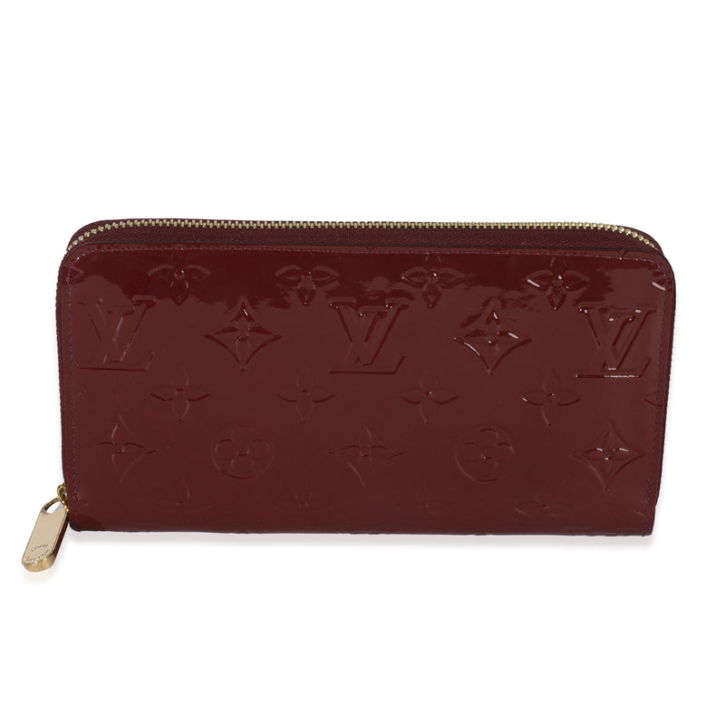 Red Monogram Vernis Zippy Wallet