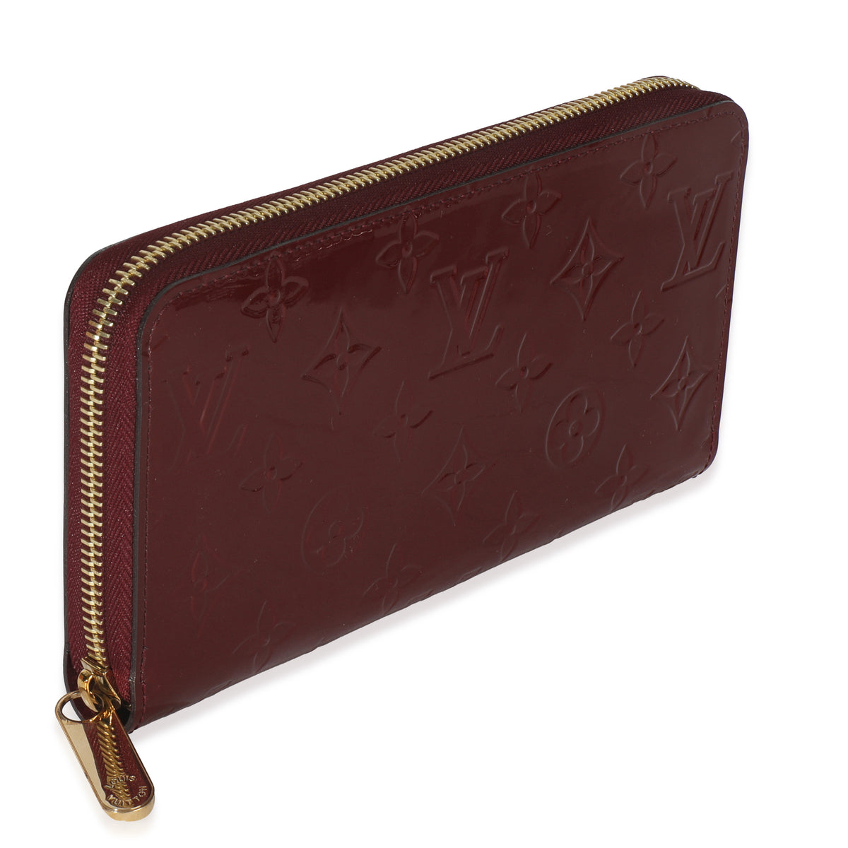 Red Monogram Vernis Zippy Wallet
