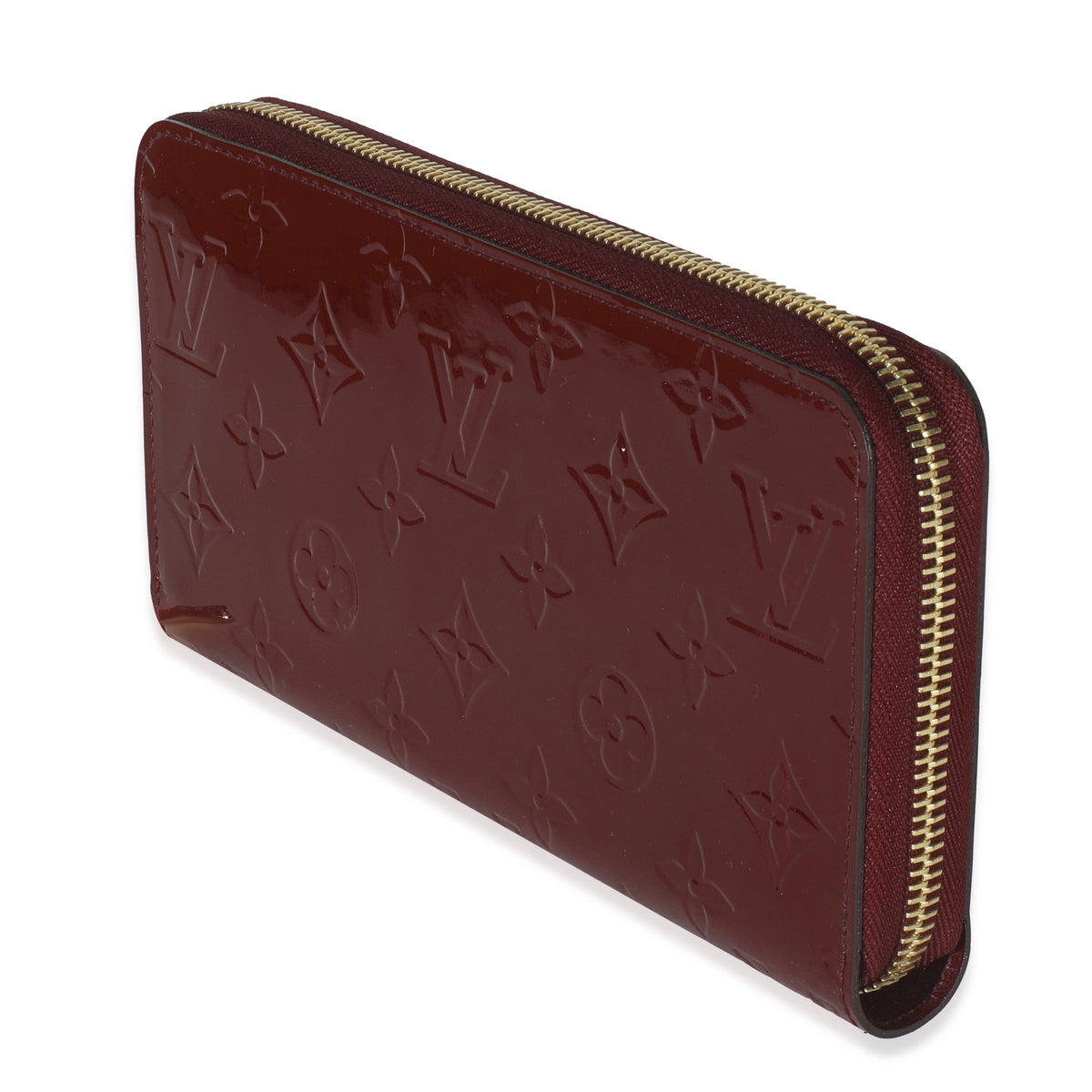 Red Monogram Vernis Zippy Wallet