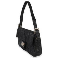 Black Embossed Nappa 1997 Re Edition Baguette