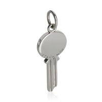 White Gold Diamond Mini Key Charm