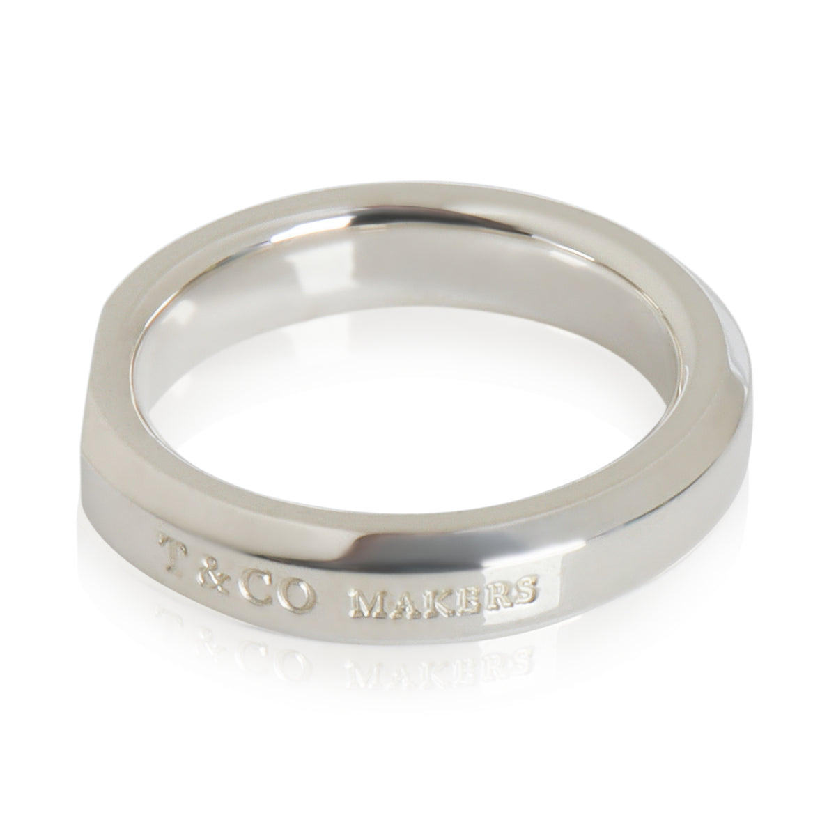 Sterling Silver  Makers Narrow Slice Ring