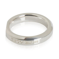 Sterling Silver  Makers Narrow Slice Ring