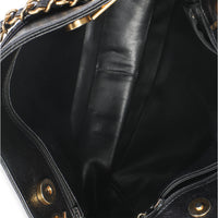 Chanel Vintage Black Jumbo CC Caviar Chain Tote Handbag ad1