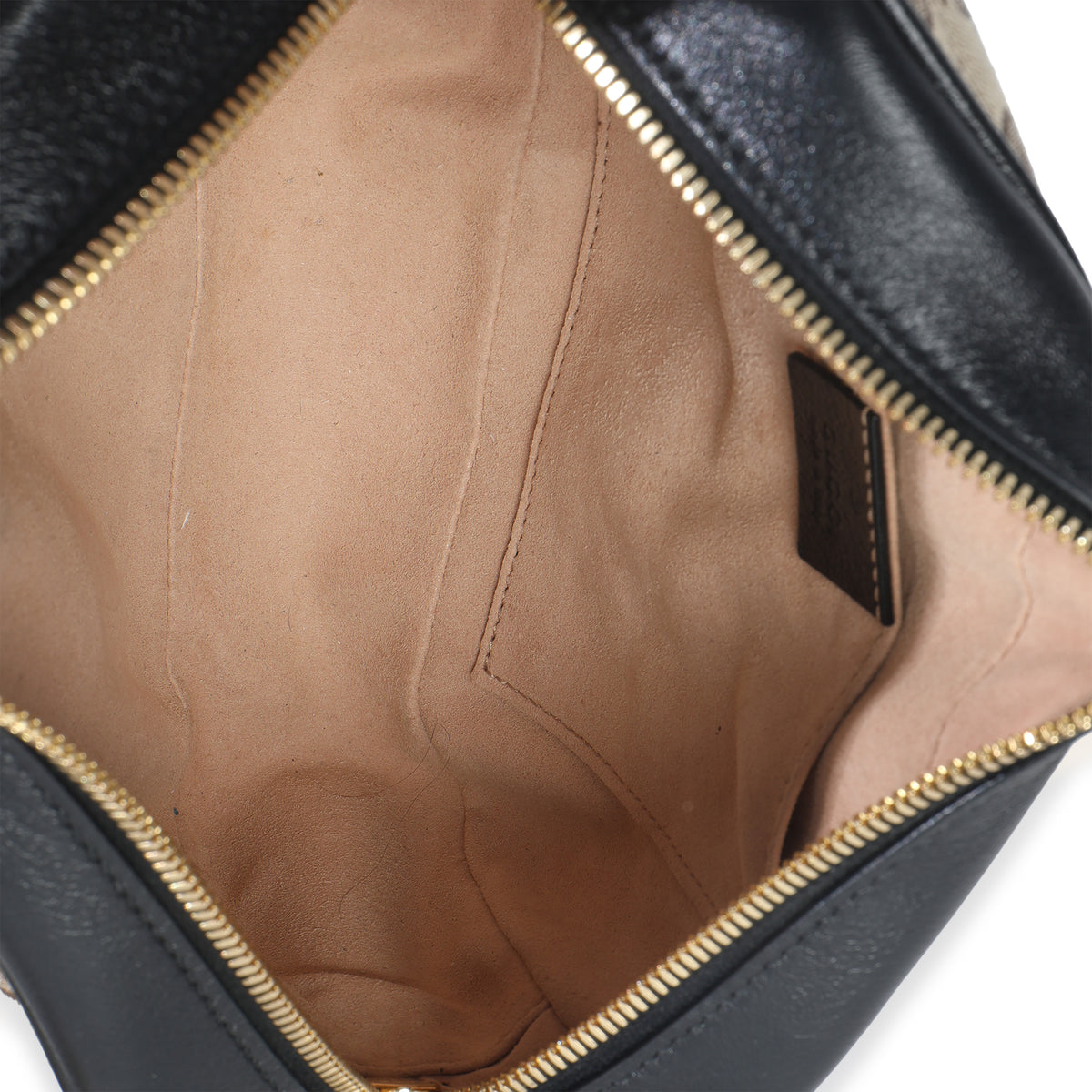Beige Black Matelasse Diagonal Small GG Marmont Chain Shoulder Bag