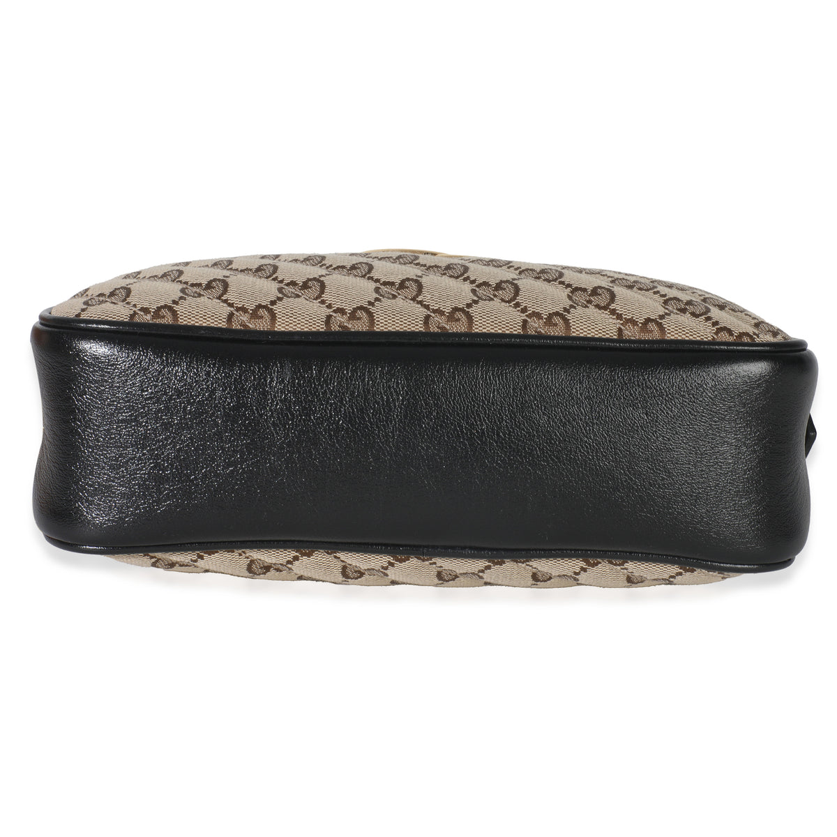 Beige Black Matelasse Diagonal Small GG Marmont Chain Shoulder Bag