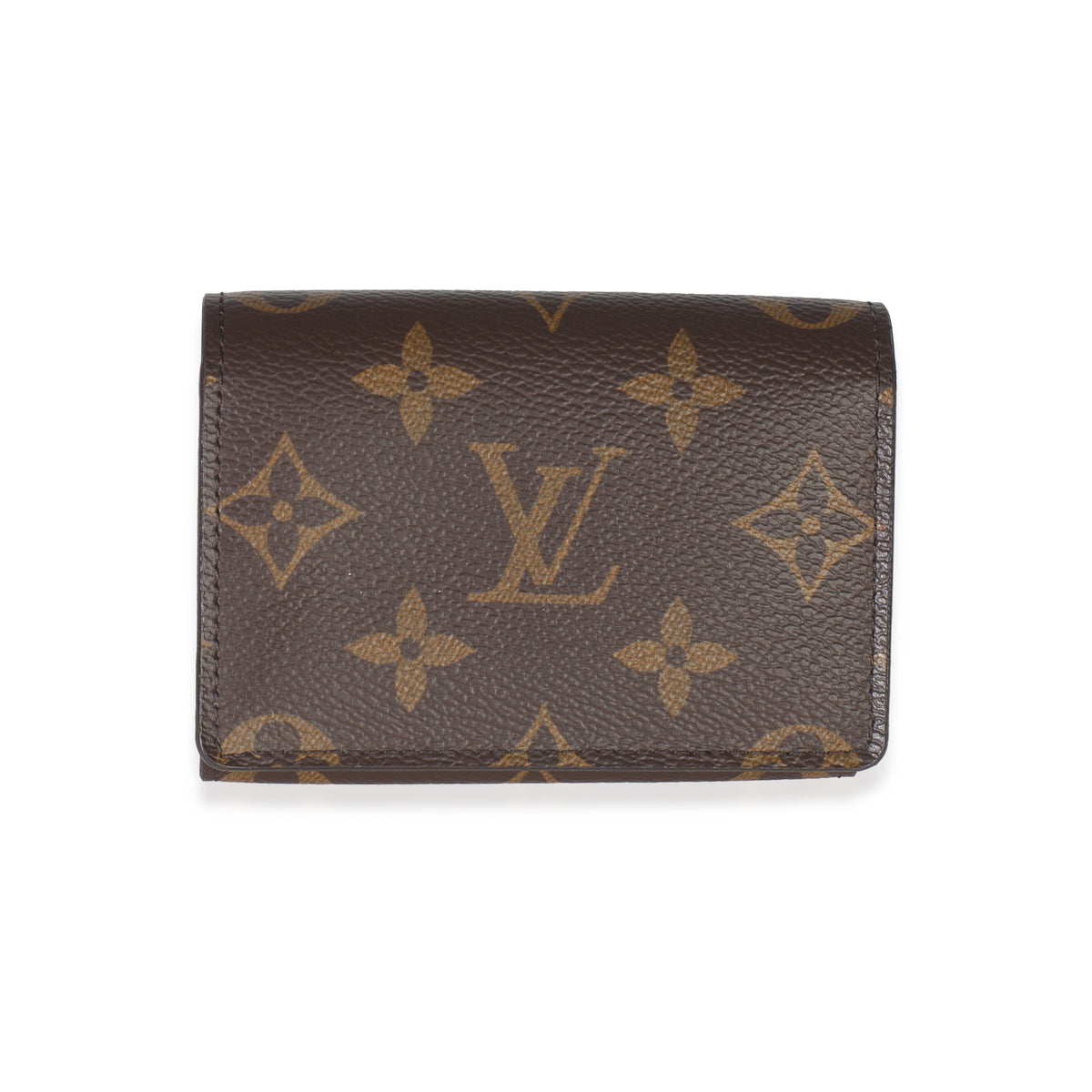 Monogram Canvas Envelope Business Card Holder