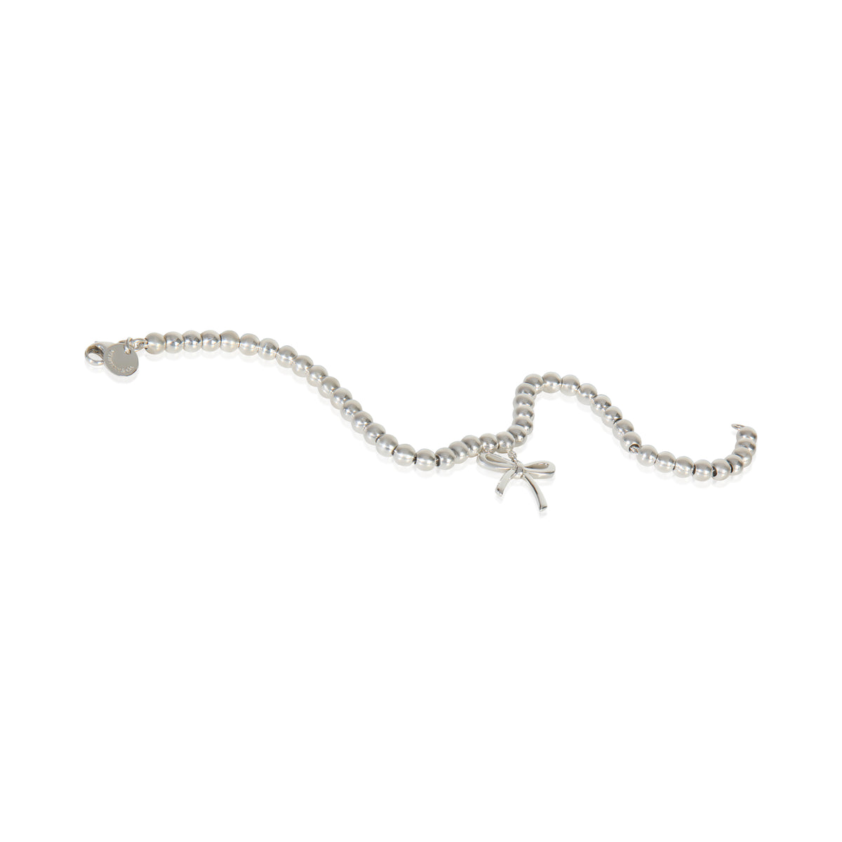 Sterling Silver  Bow Charm Bracelet