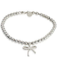 Sterling Silver  Bow Charm Bracelet