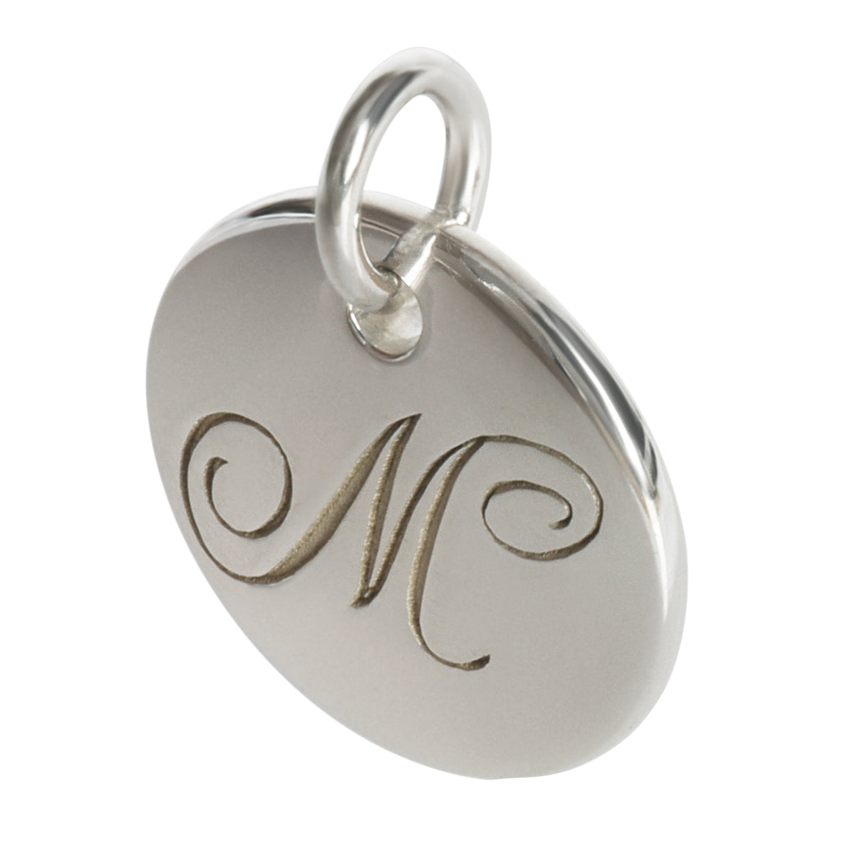 Sterling Silver  Initial M Charm