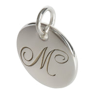 Sterling Silver  Initial M Charm