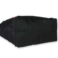 Black Nylon Multicolor Logo Patches Tote Bag