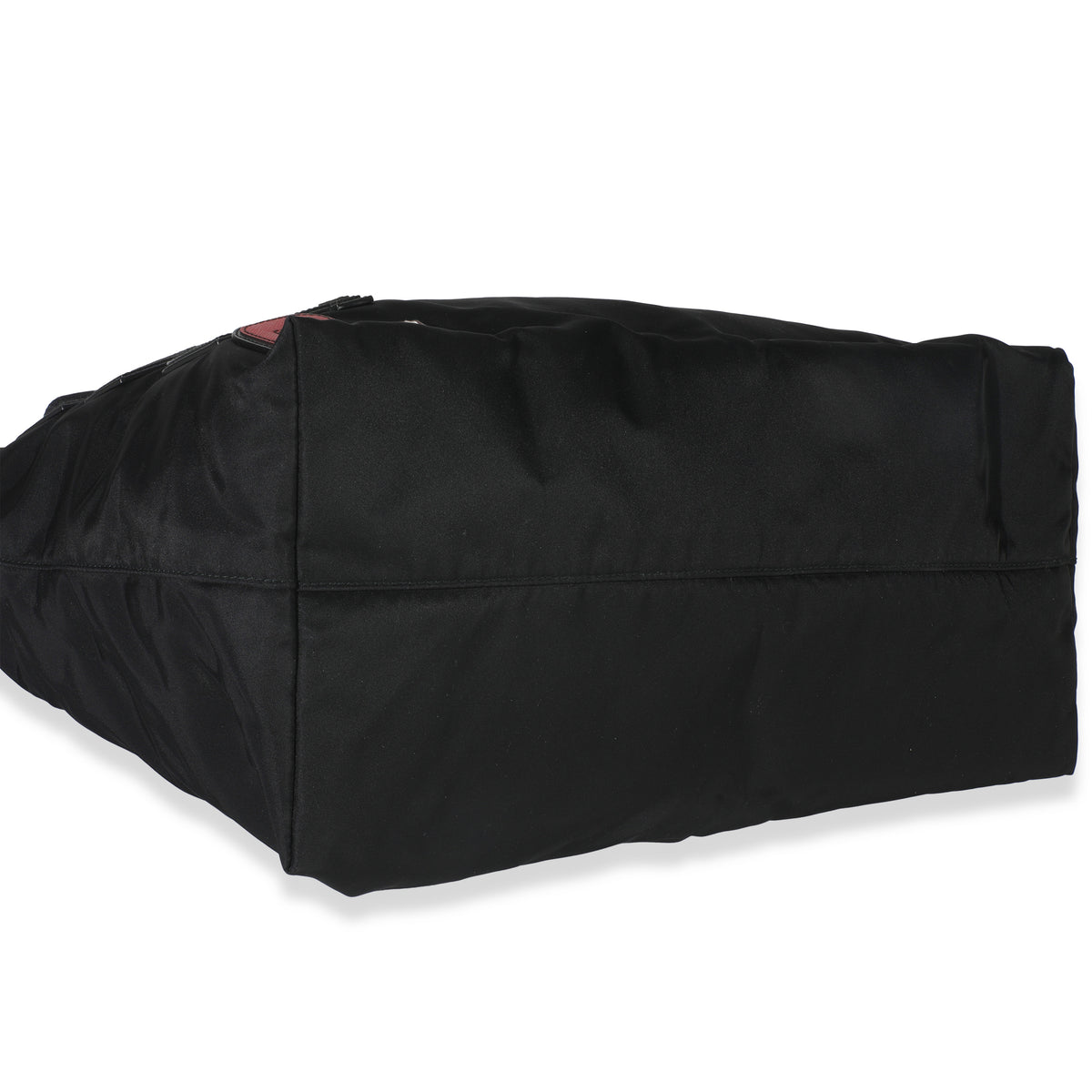 Black Nylon Multicolor Logo Patches Tote Bag