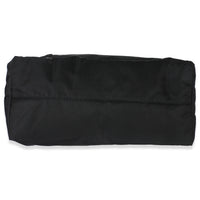 Black Nylon Multicolor Logo Patches Tote Bag