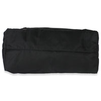 Black Nylon Multicolor Logo Patches Tote Bag