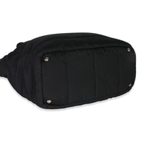 Black Nylon Padded Shopper Tote Bag