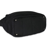 Black Nylon Padded Shopper Tote Bag