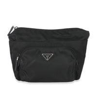 Black Nylon Front Pocket Pouch