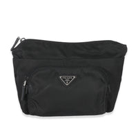 Black Nylon Front Pocket Pouch