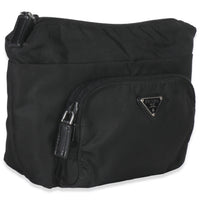 Black Nylon Front Pocket Pouch