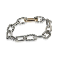 Yellow Gold & Sterling Silver  Madison Link Bracelet