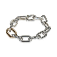 Yellow Gold & Sterling Silver  Madison Link Bracelet