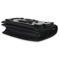 Chanel Black Plexiglass Patent Crystal Lego Brick Flap Bag Handbag box