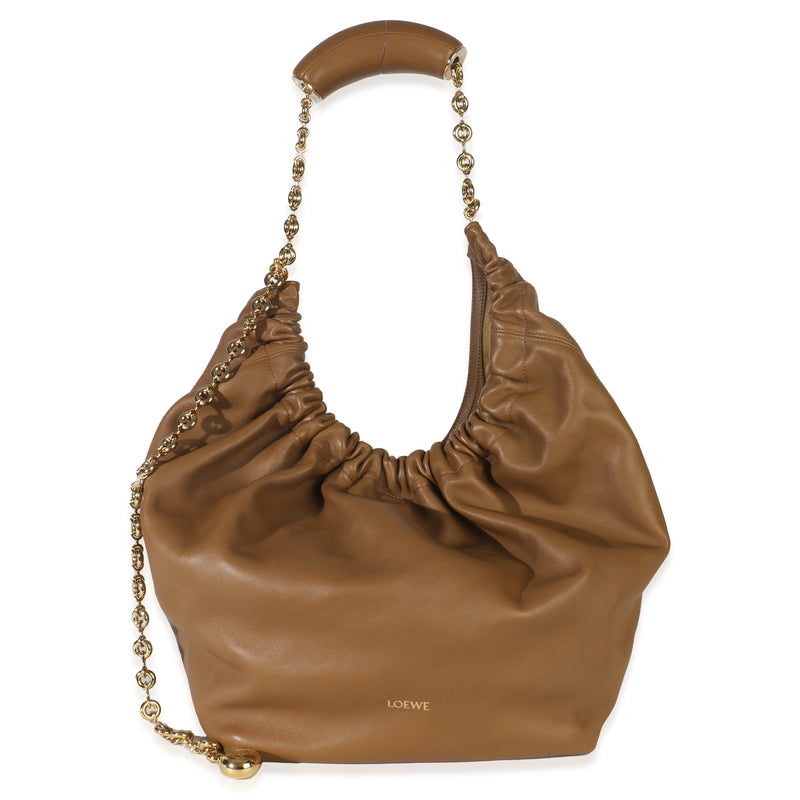 Oak Mellow Nappa Medium Squeeze Bag