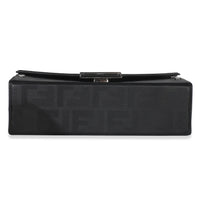 Black FF Leather Baguette Soft Trunk Crossbody