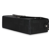 Black FF Leather Baguette Soft Trunk Crossbody