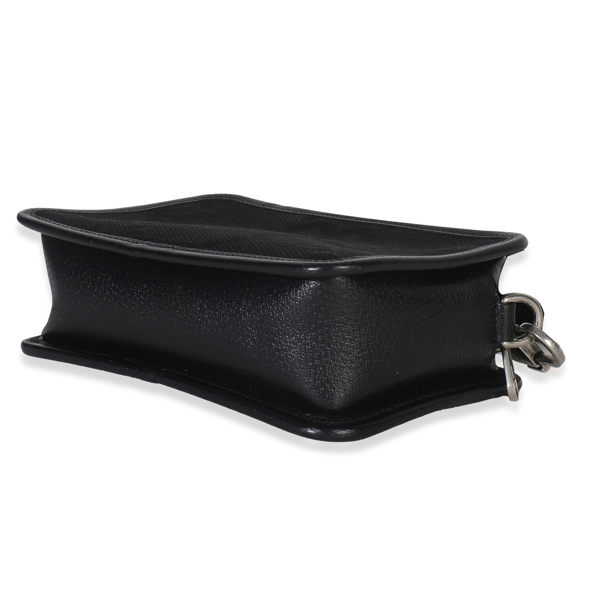 Gucci Black Jumbo GG Canvas Messenger Bag Handbag box