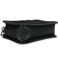Gucci Black Jumbo GG Canvas Messenger Bag Handbag clasp